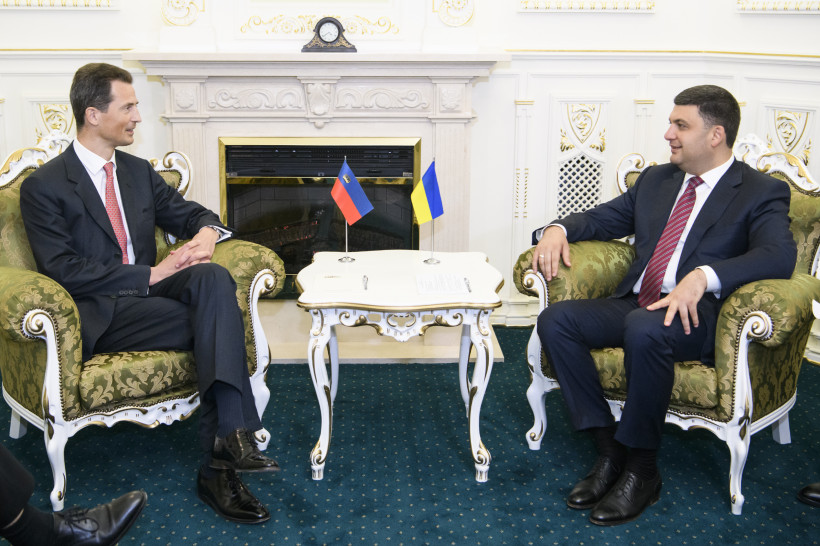 Україна і Ліхтенштейн готові посилювати торгово-економічну співпрацю, – зустріч Глави Уряду з Спадкоємним принцем