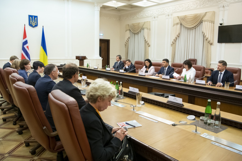 Українські реформи в добрих руках, – Міністр закордонних справ Норвегії під час зустрічі з Главою Уряду