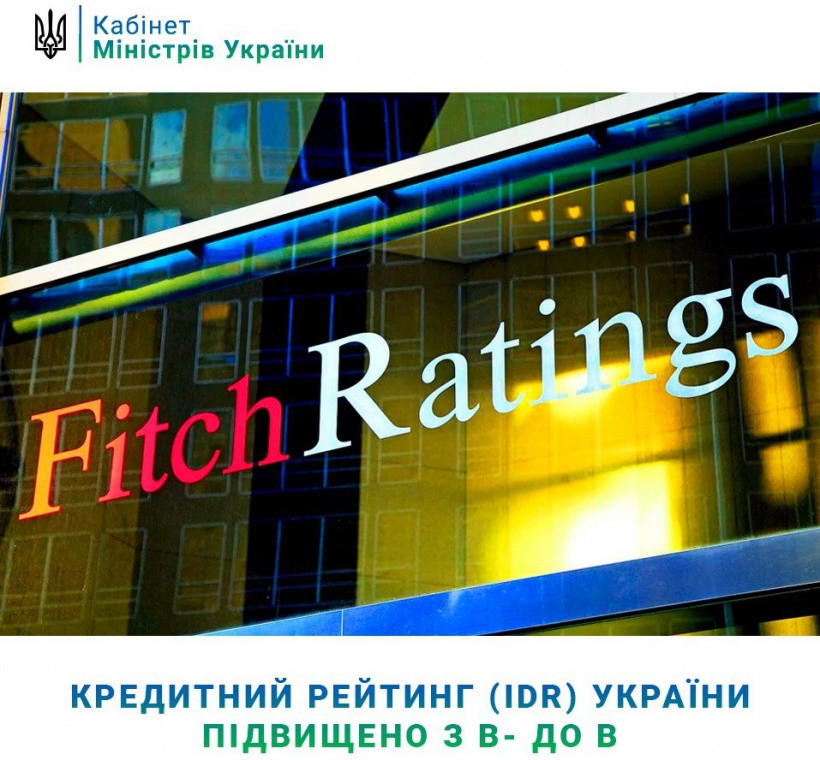 Ukraine’s Credit Rating (IDR) upgraded from B- to B