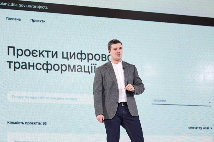 Електронні лікарняні, нотаріат та соціальні послуги онлайн — Михайло Федоров презентував 94 проекти цифрової трансформації