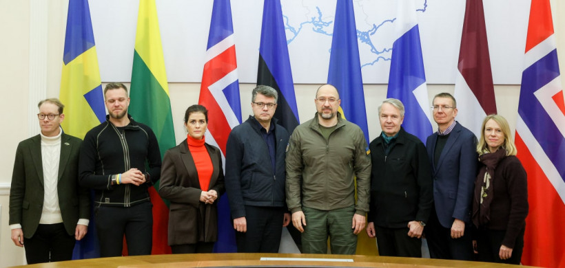 Прем’єр-міністр України зустрівся з головами МЗС Естонії, Ісландії, Латвії, Литви, Норвегії, Фінляндії та Швеції