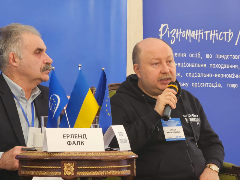 Oleh Nemchinov opens workshop “Returning to Europe: Policy issues of Ukraine on freedom of conscience and ensuring the rights of national minorities and indigenous people”