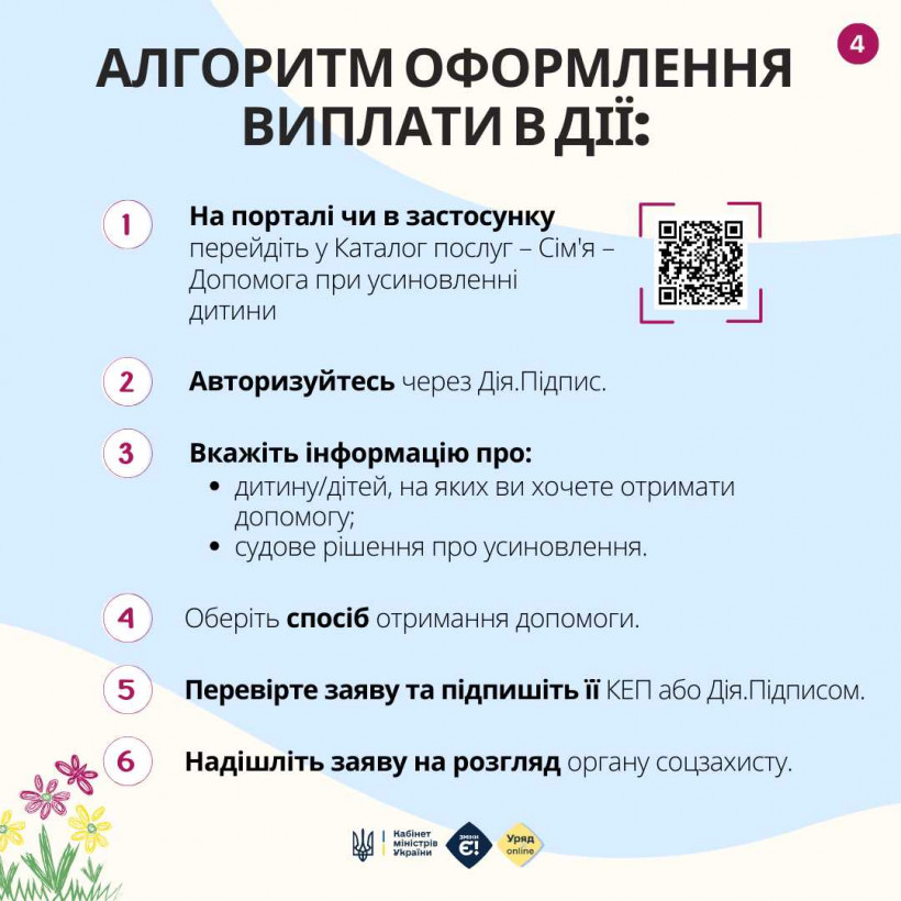 Як у Дії оформити допомогу при усиновленні дитини